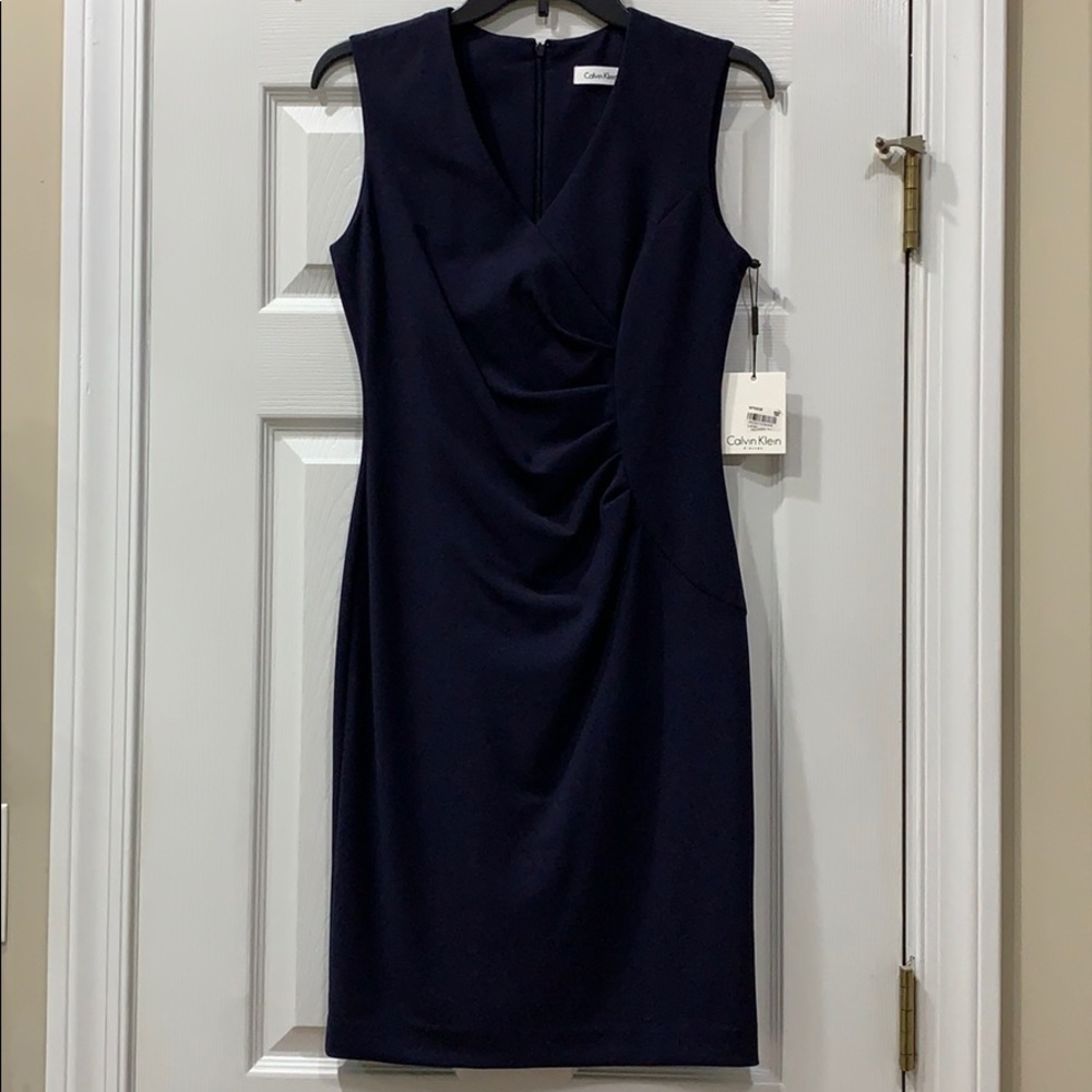 NWT Calvin Klein Navy Dress
